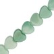 Natural stone bead Heart 10mm Soft turquoise green